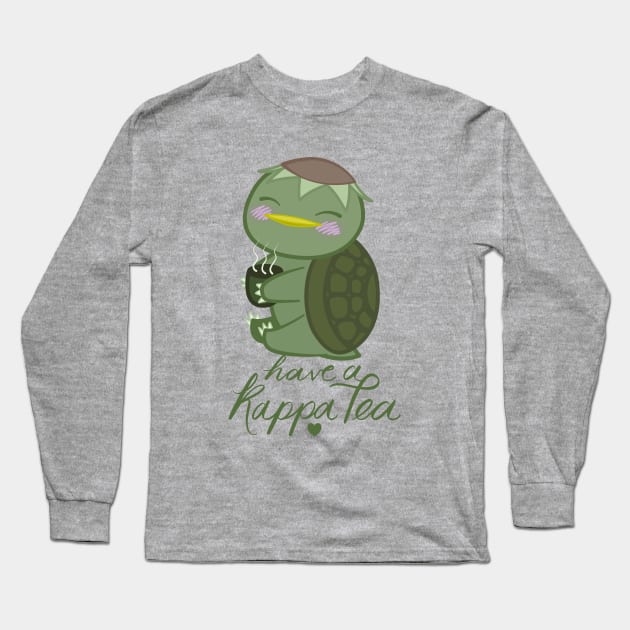 Have a Kappa Tea Long Sleeve T-Shirt by SamInJapan